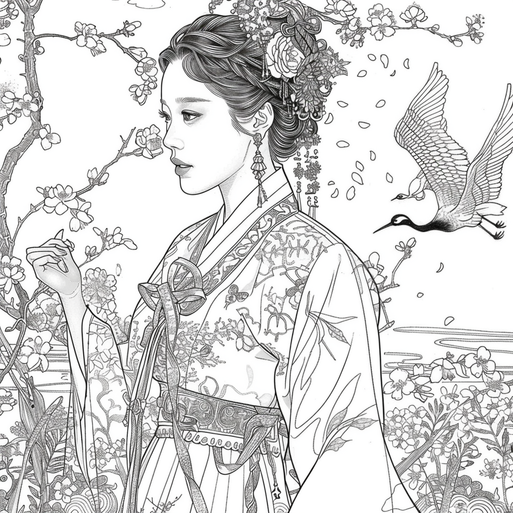 Grace of the Blossoming Crane