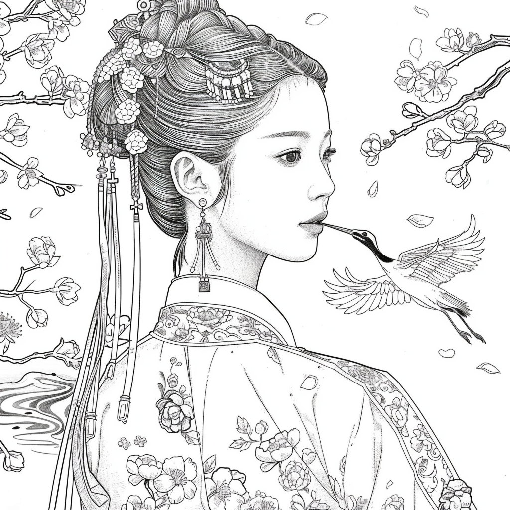 Grace of the Blossoming Crane
