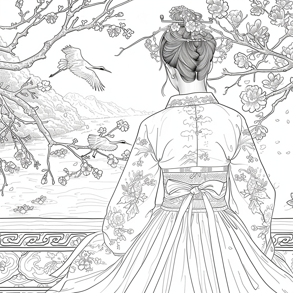 Grace of the Blossoming Crane