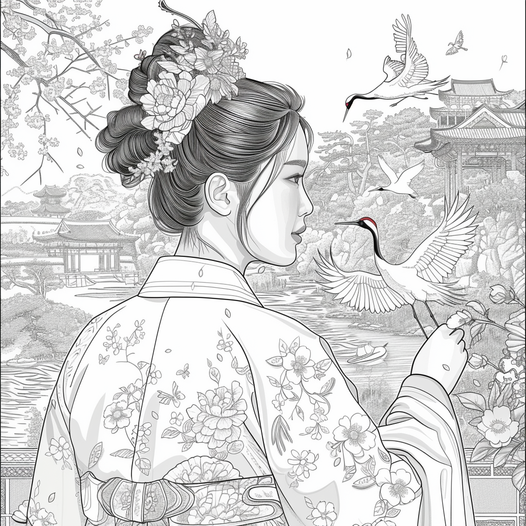 Grace of the Blossoming Crane