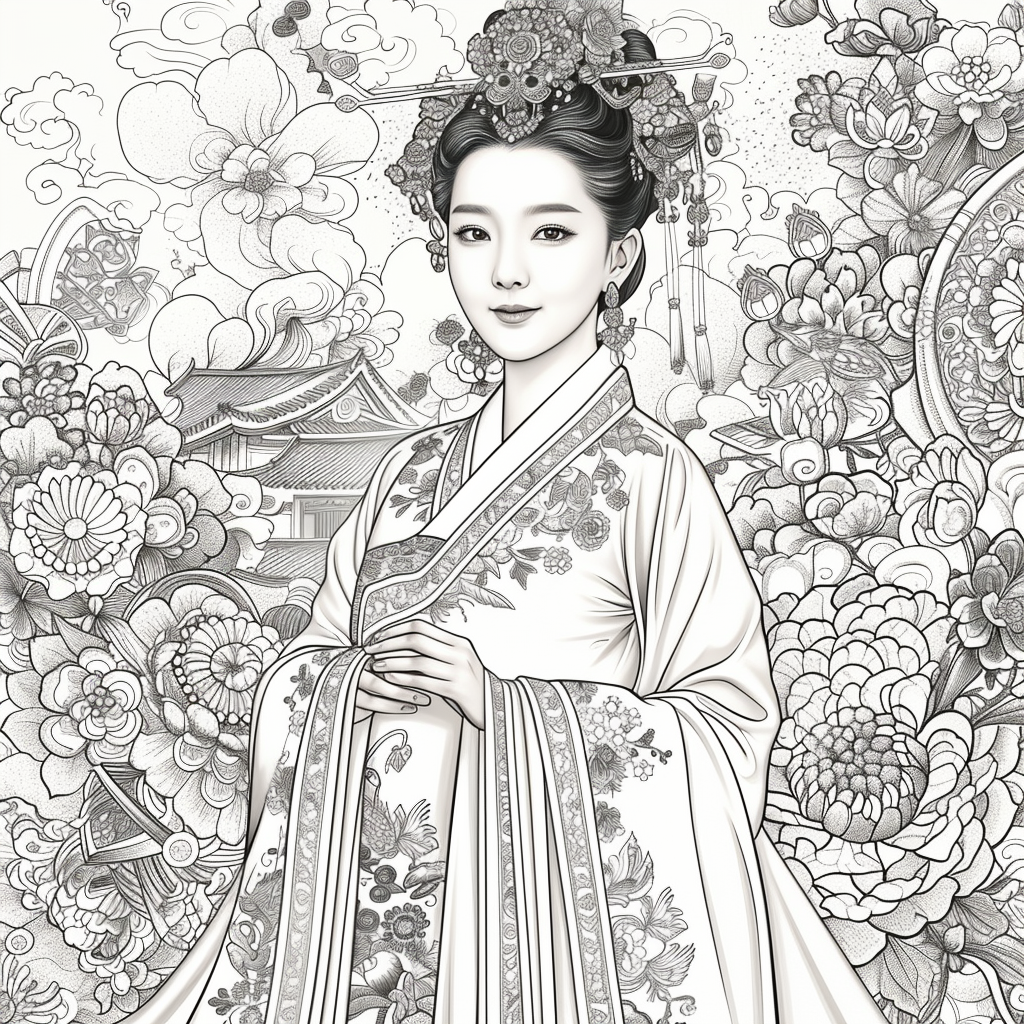 Majestic Elegance of a Korean Royal Lady