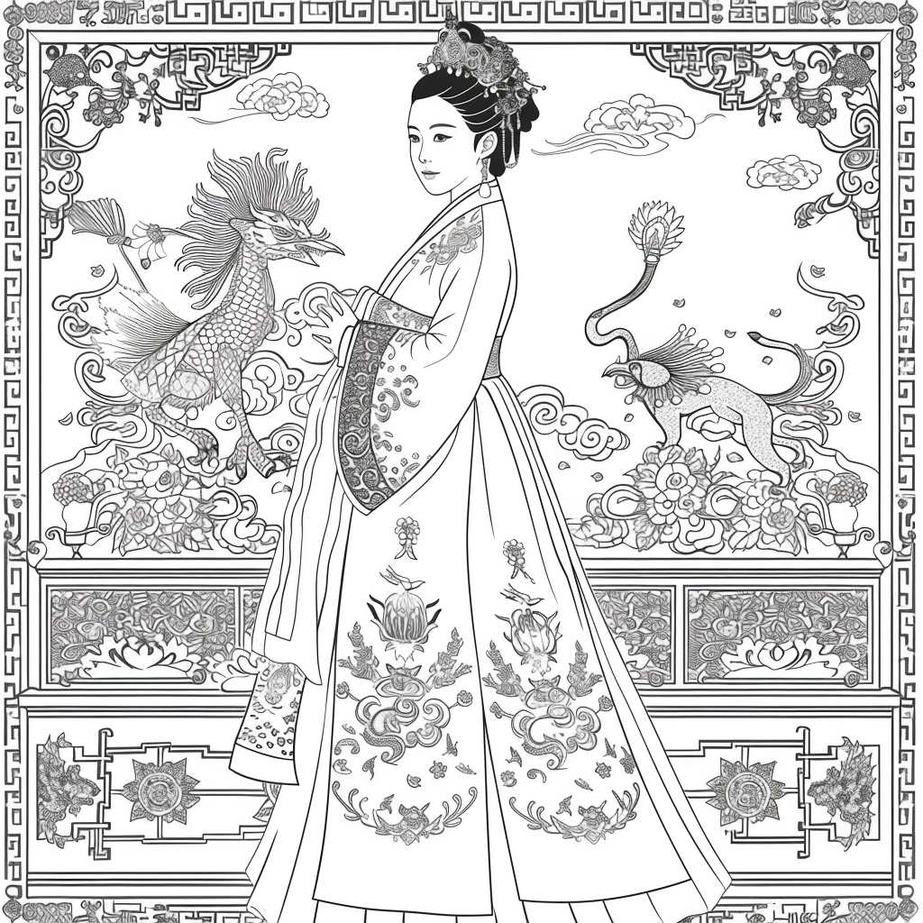 Majestic Elegance of a Korean Royal Lady