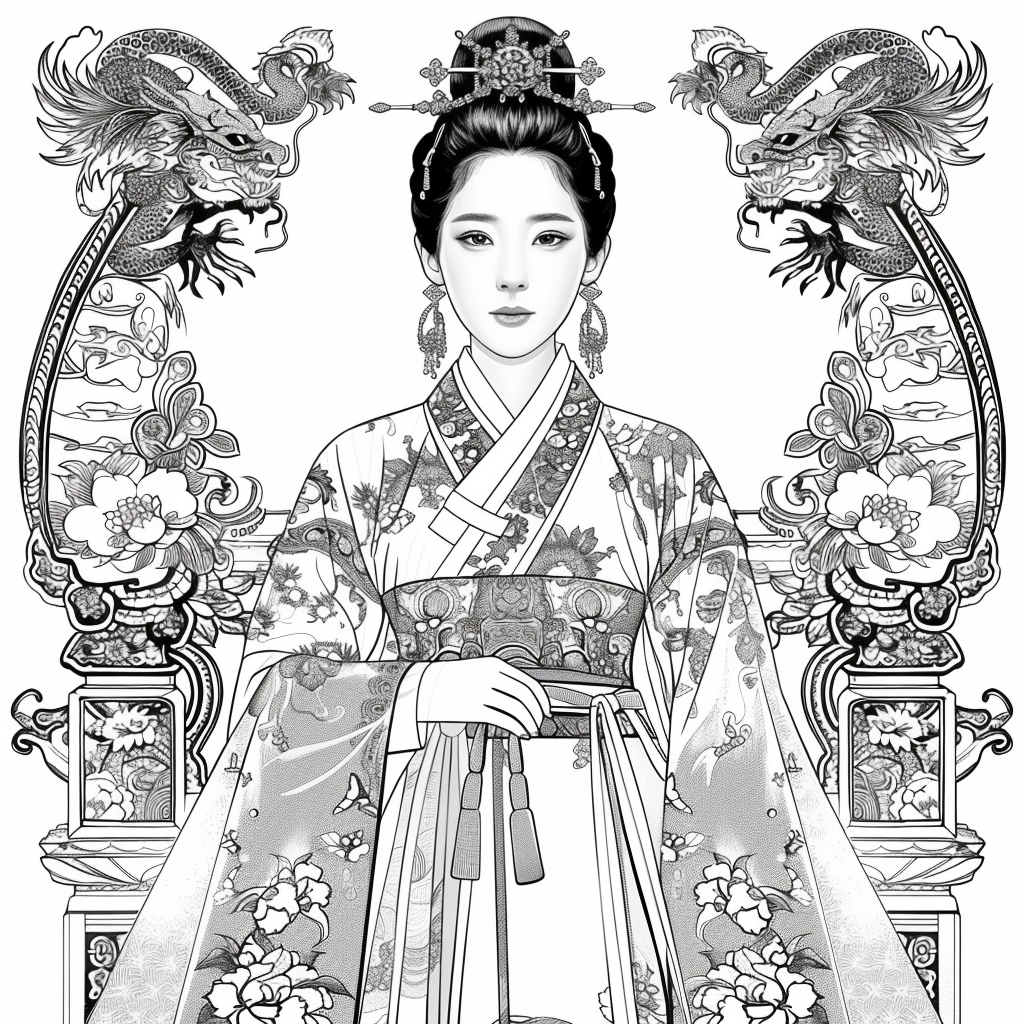 Majestic Elegance of a Korean Royal Lady