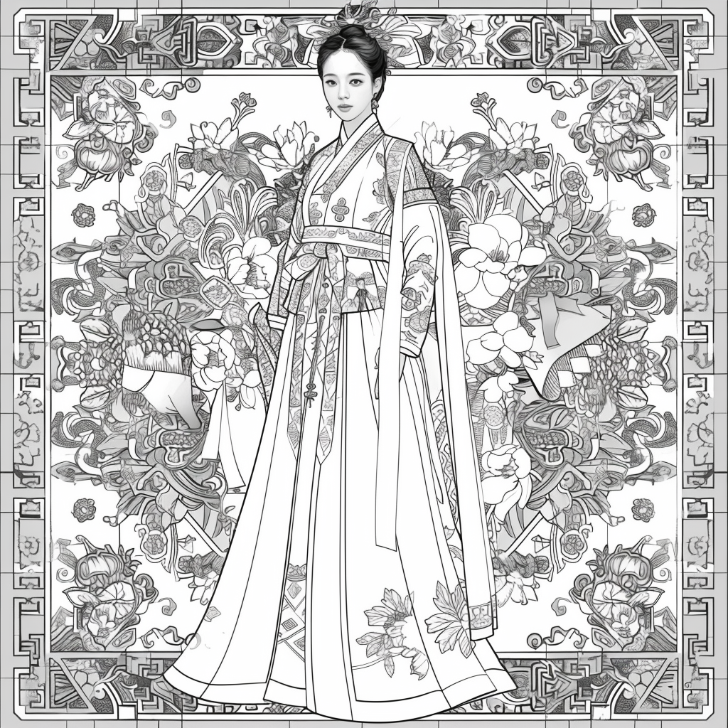 Majestic Elegance of a Korean Royal Lady