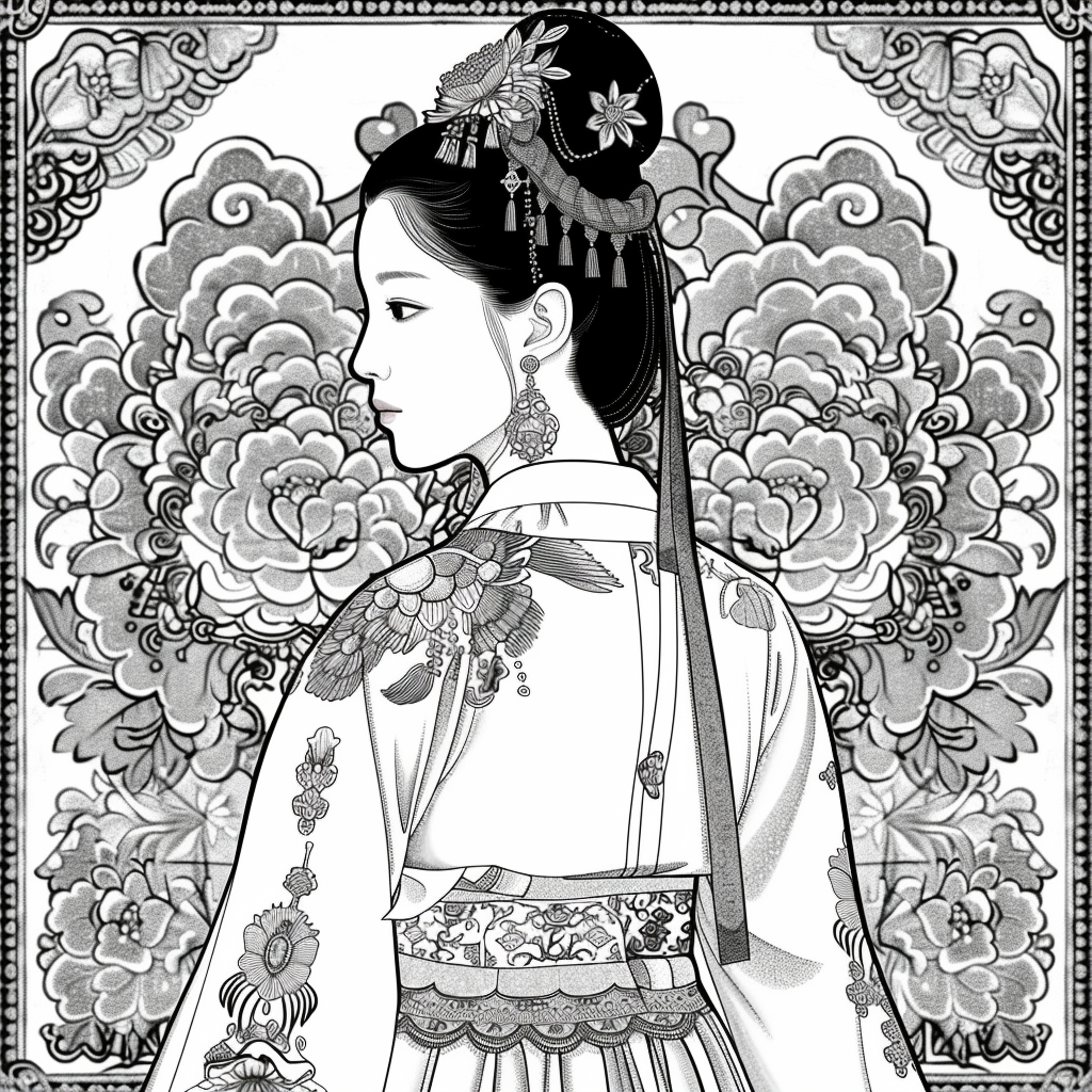 Majestic Elegance of a Korean Royal Lady