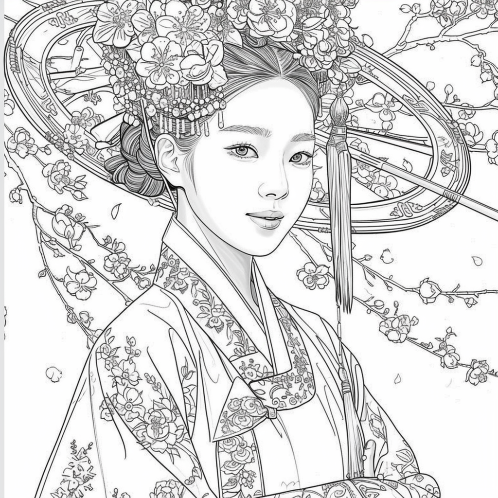 Elegance in Crimson Bloom
