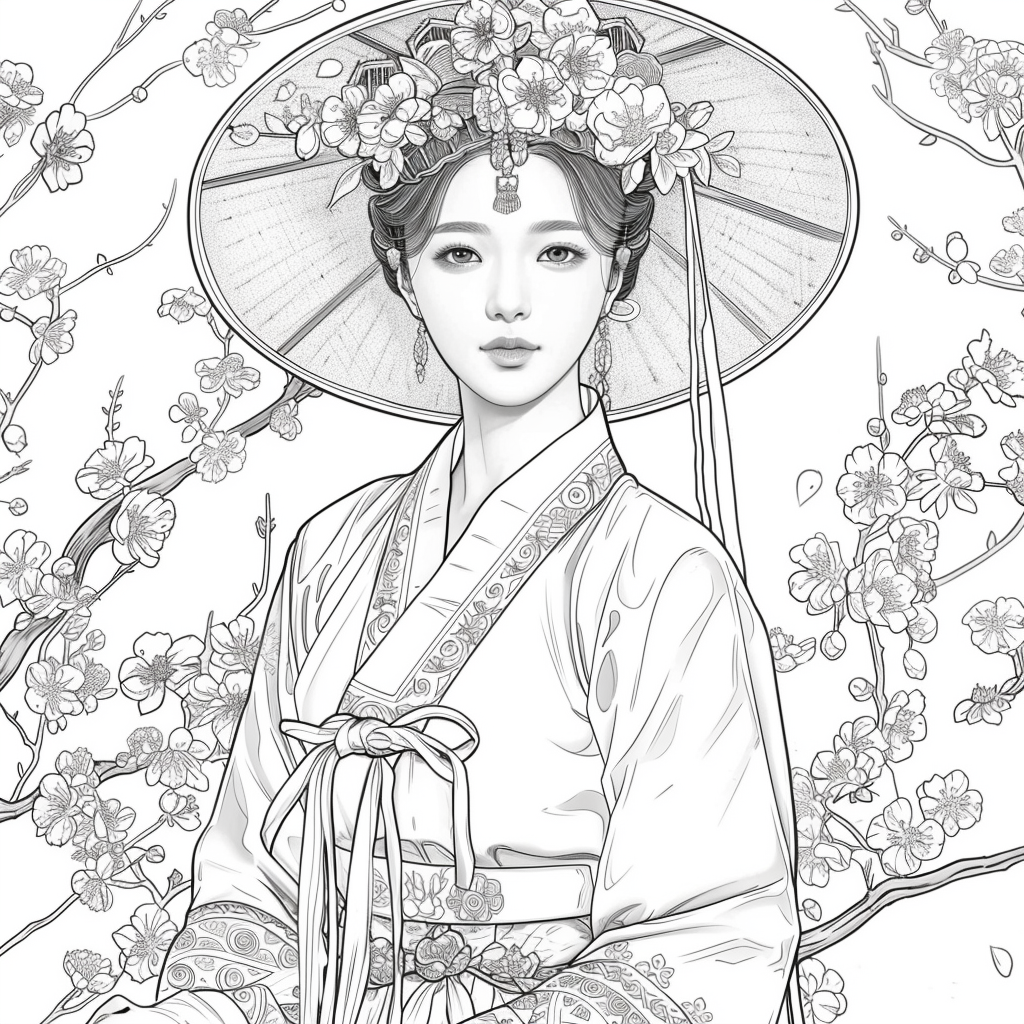 Elegance in Crimson Bloom