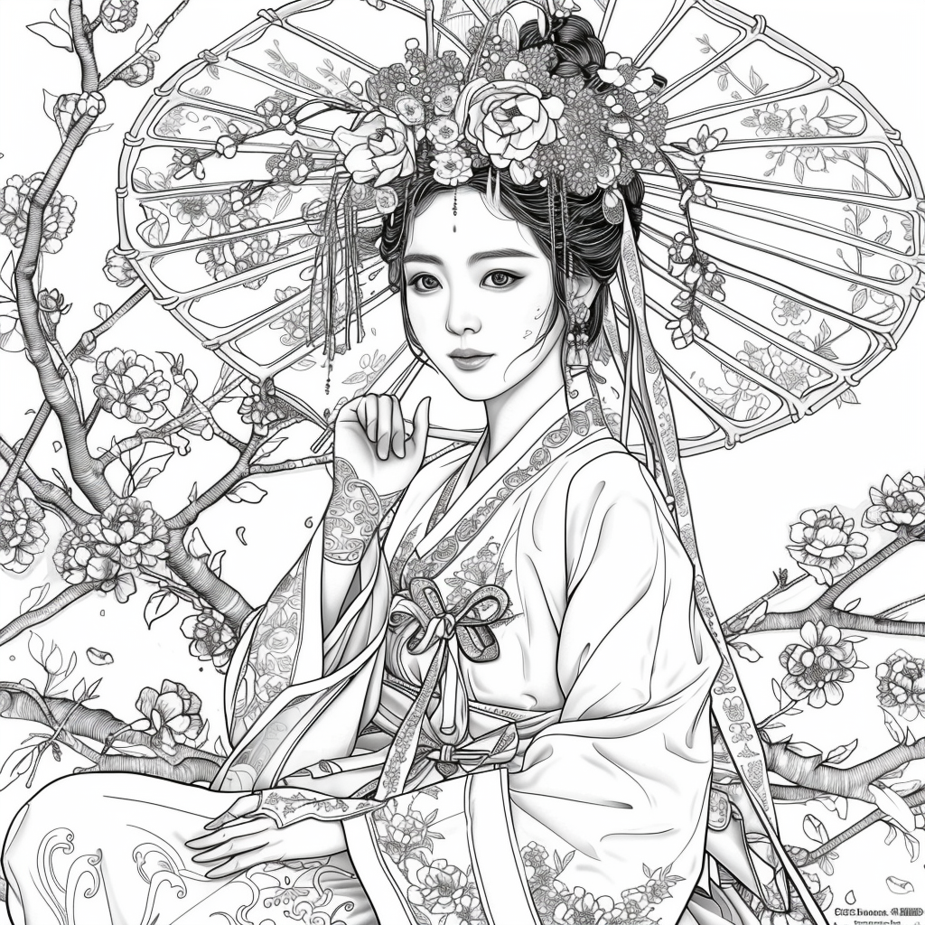 Blossoms Beneath the Wide-Brimmed Hat