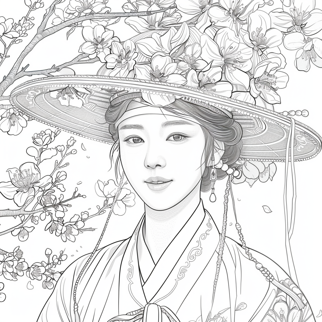 The Blossom Maiden in Springtime Grace