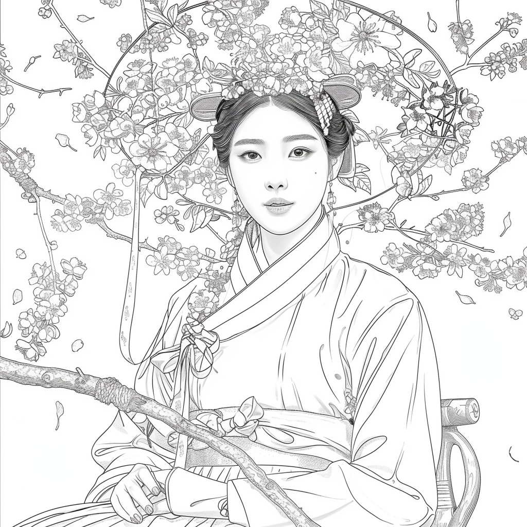 Elegance in Crimson Bloom