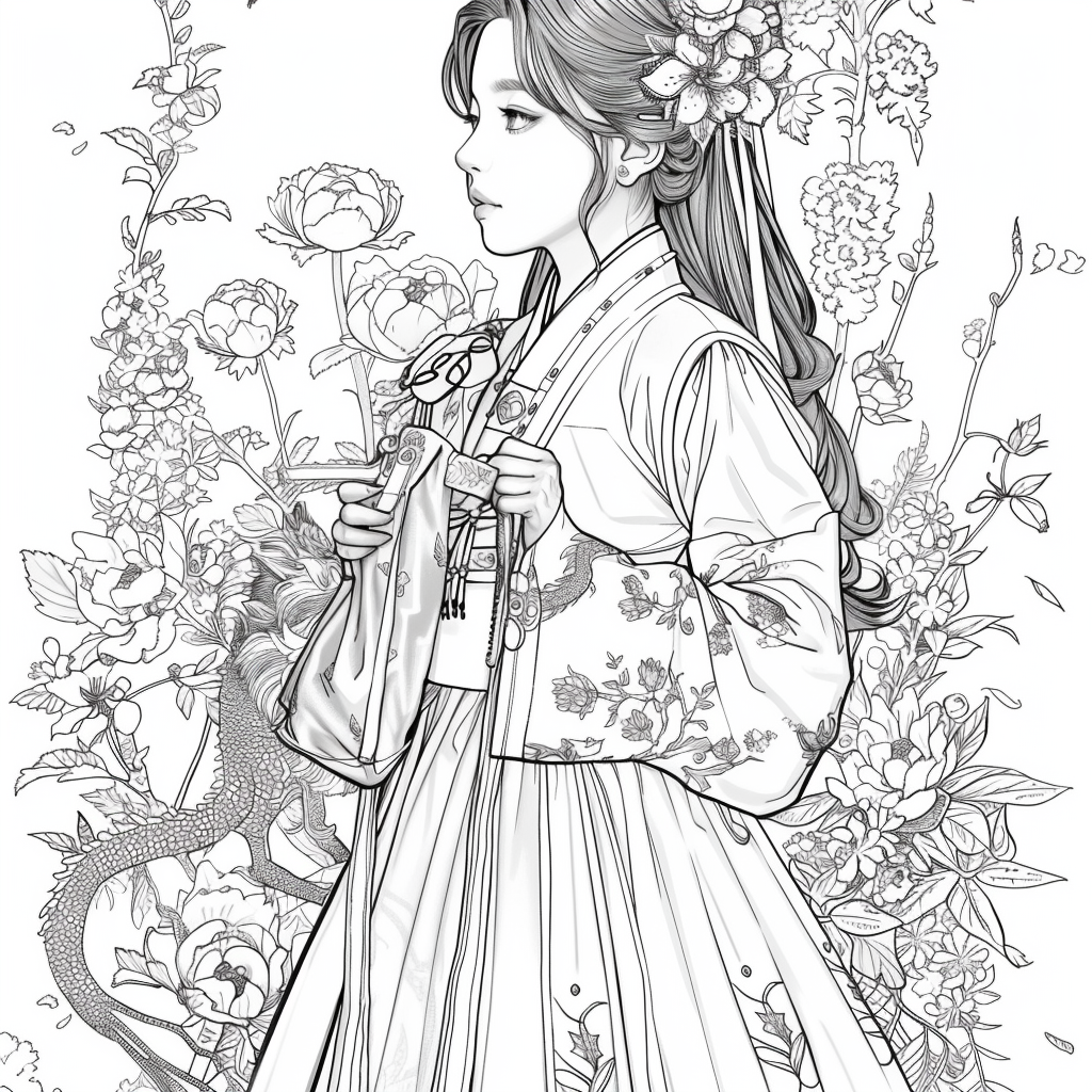 Whispers of Petals – The Dreaming Hanbok Girl