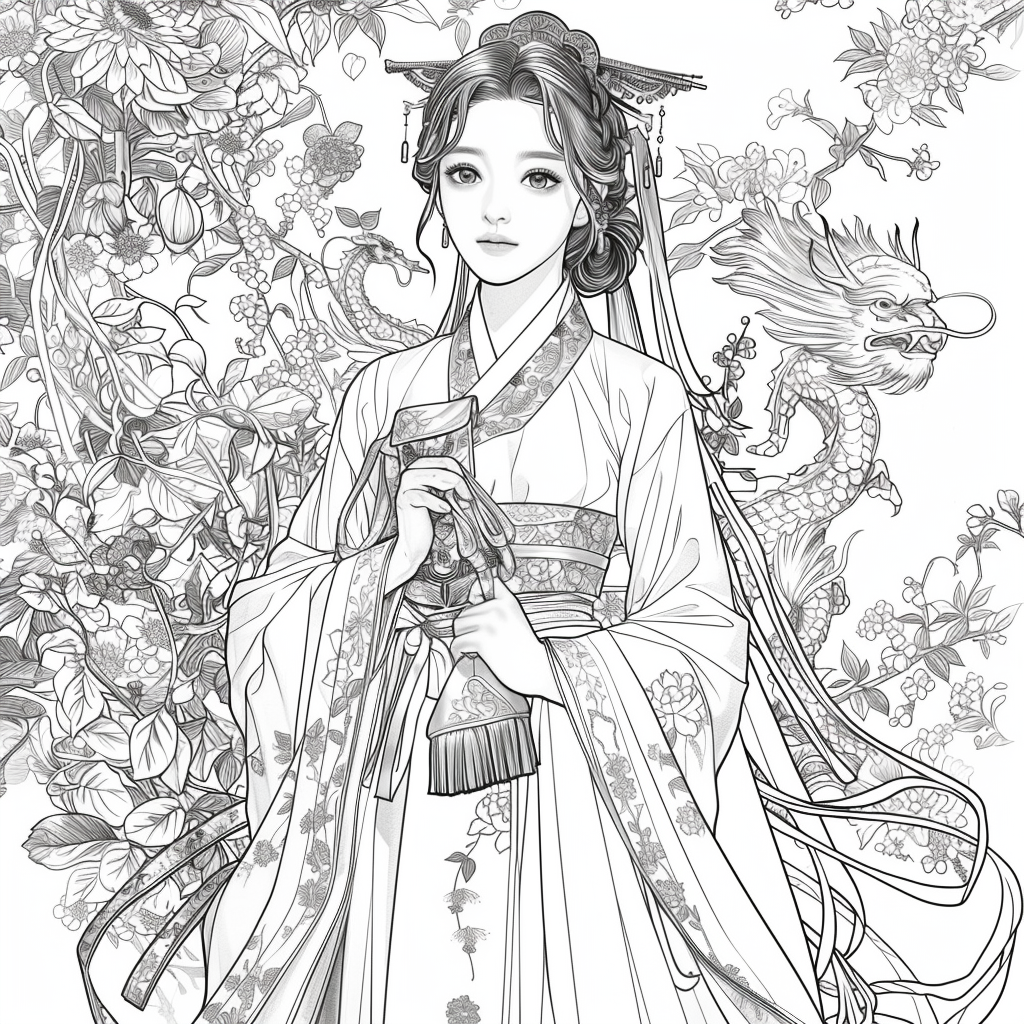 Whispers of Petals – The Dreaming Hanbok Girl