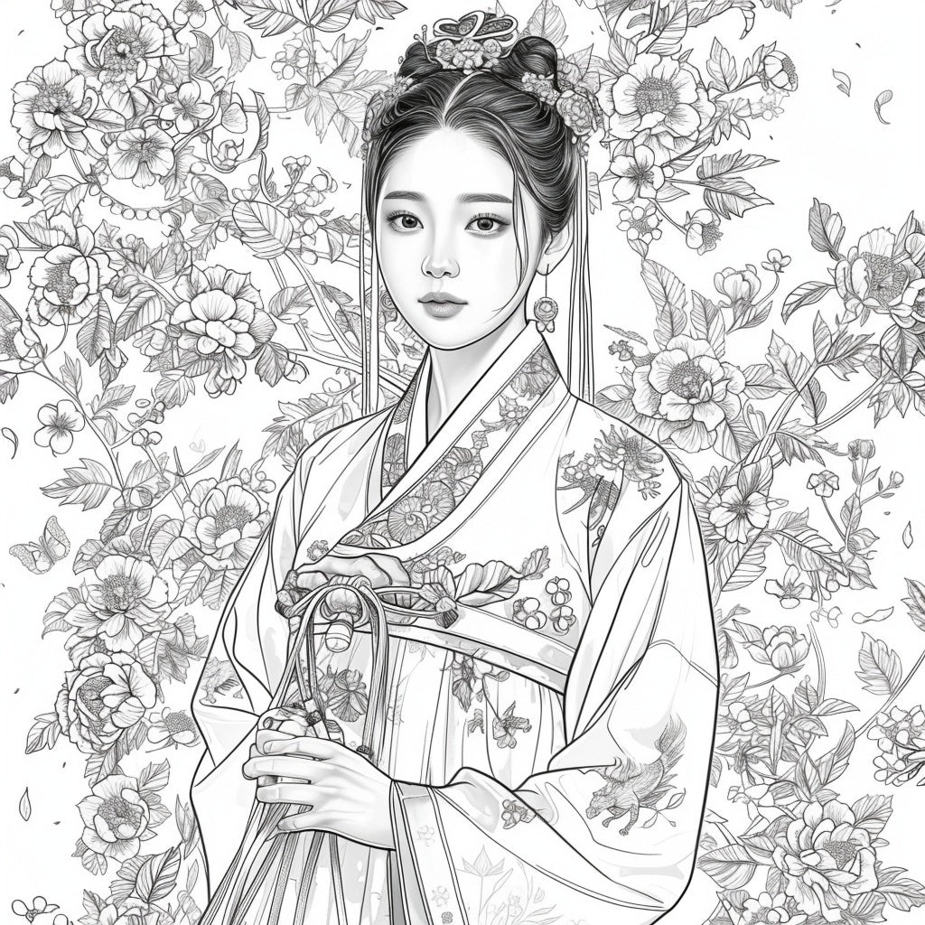 Whispers of Petals – The Dreaming Hanbok Girl