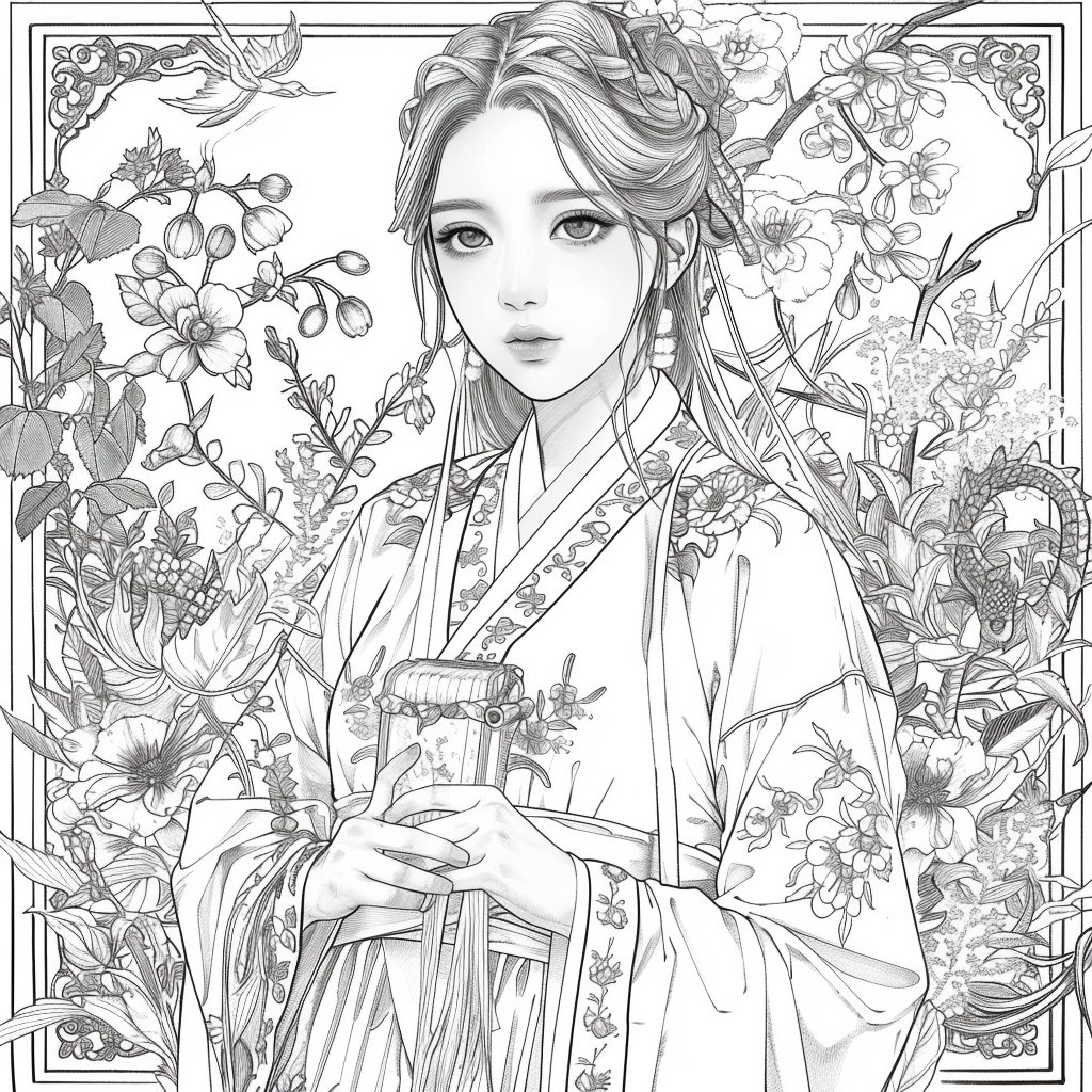 Harmony of eleganceGolden Dawn Princess of Blossoms