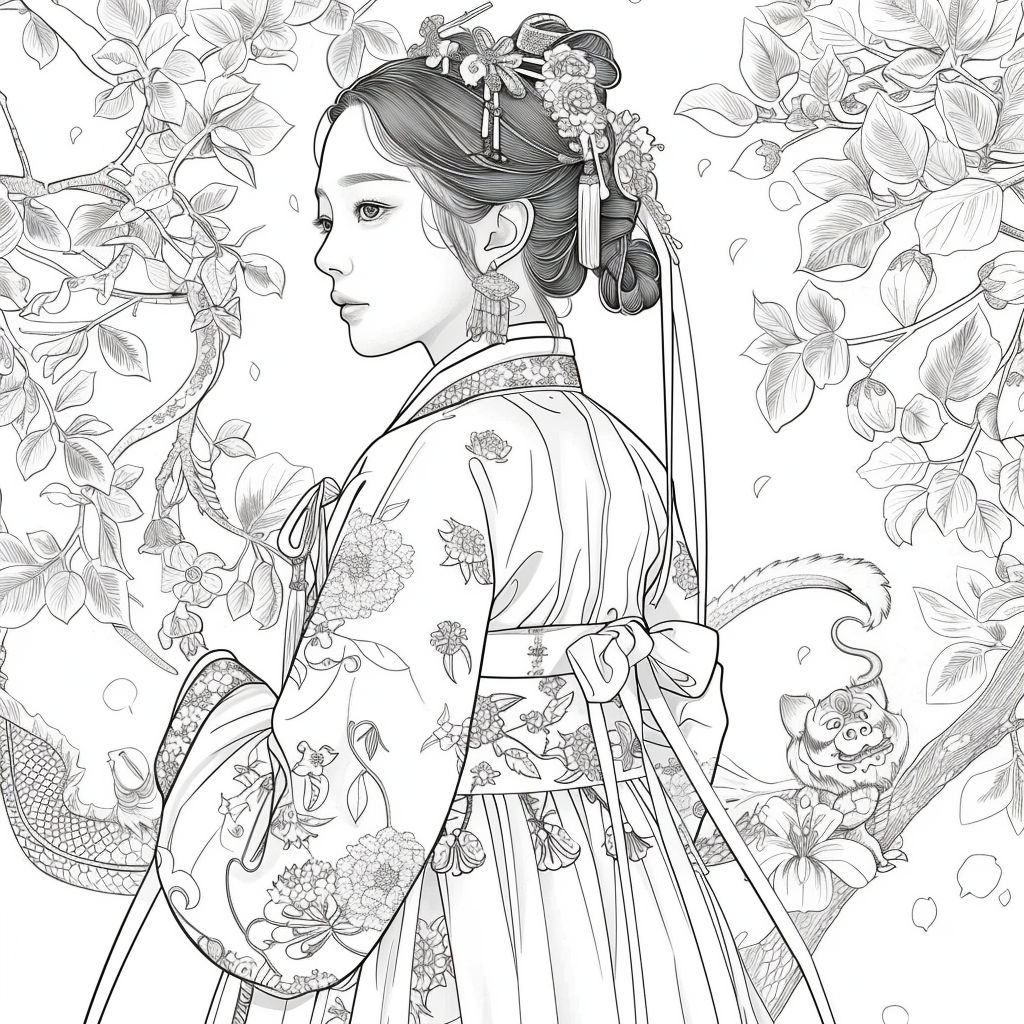 Whispers of Petals – The Dreaming Hanbok Girl