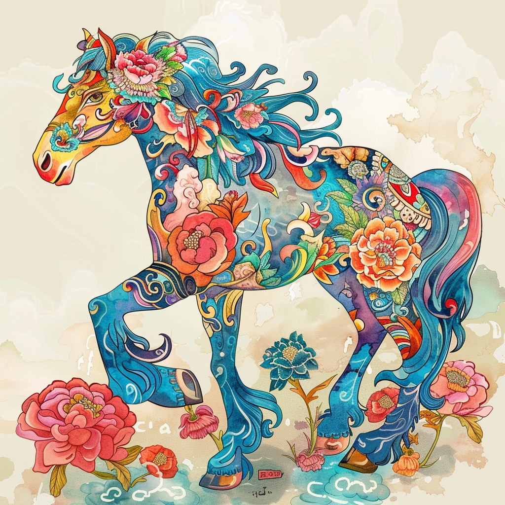 Floral Steed of the Eastern Winds