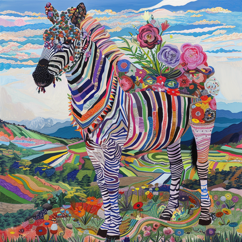 The Embroidered Zebra of Mountain Valley