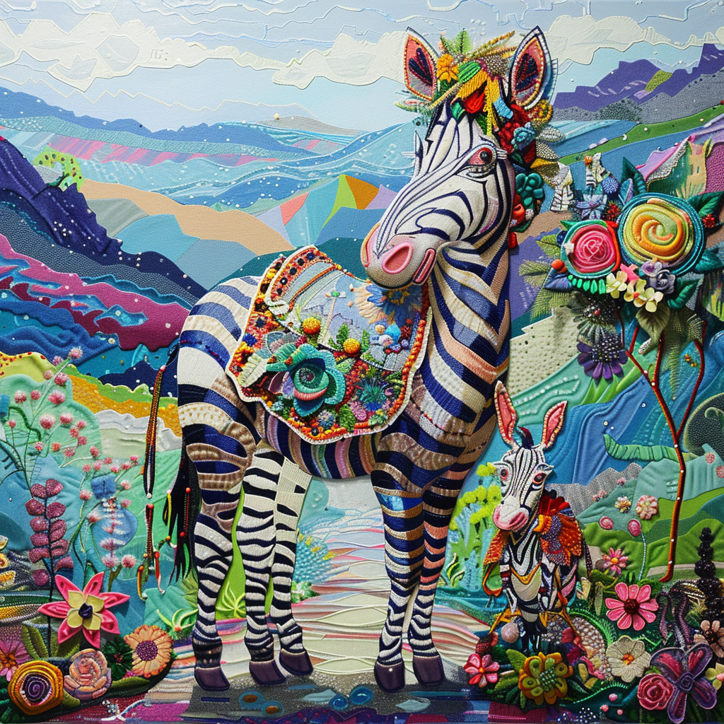 The Embroidered Zebra of Mountain Valley