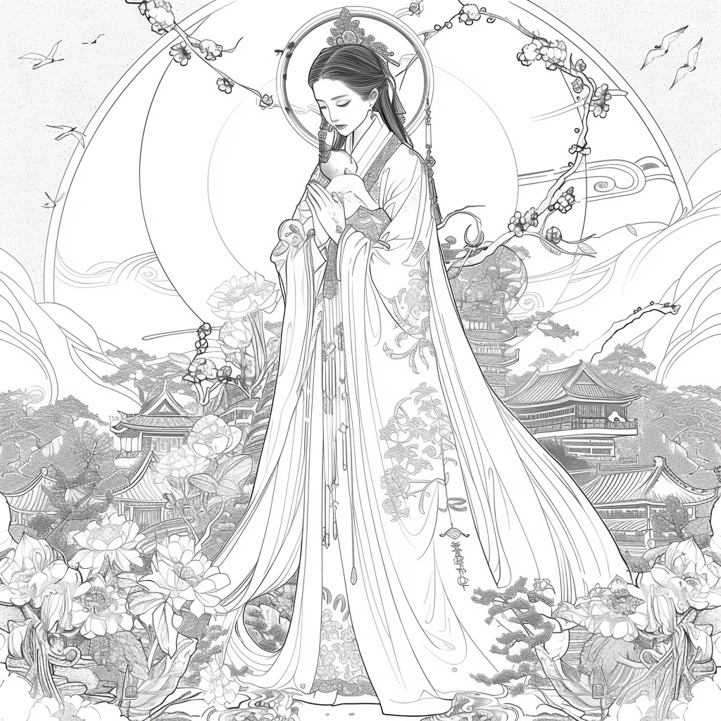 Whispering Blossoms – The Prayer Beneath Ancient Pines