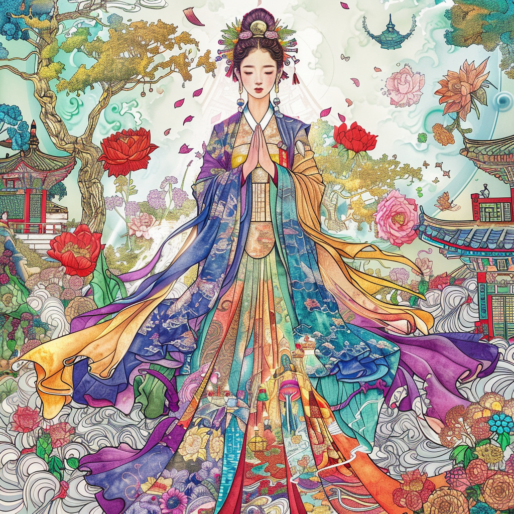 Heavenly Serenity: The Blossoming Empress