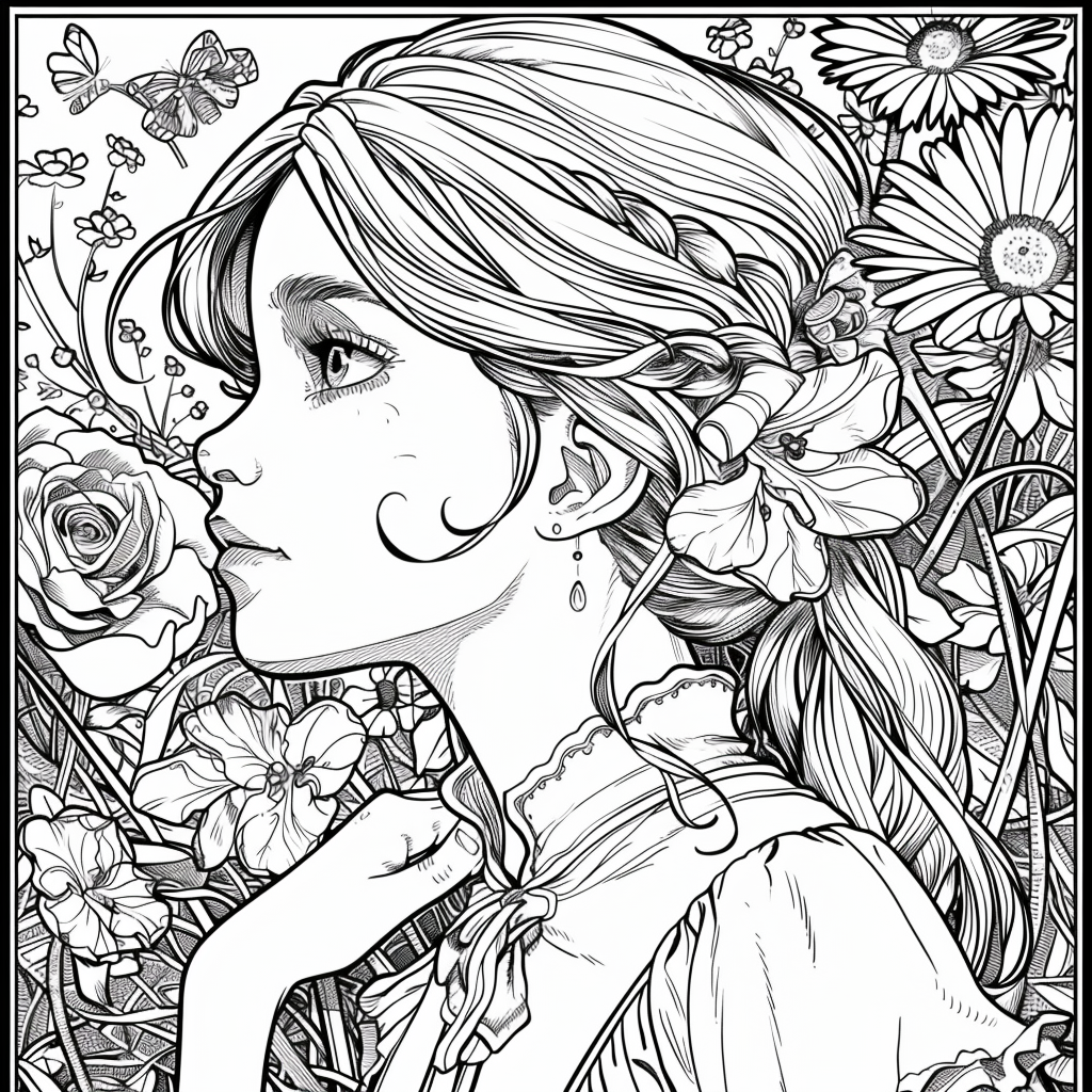 Blossoms of Grace – The Flower Maiden in Hanbok