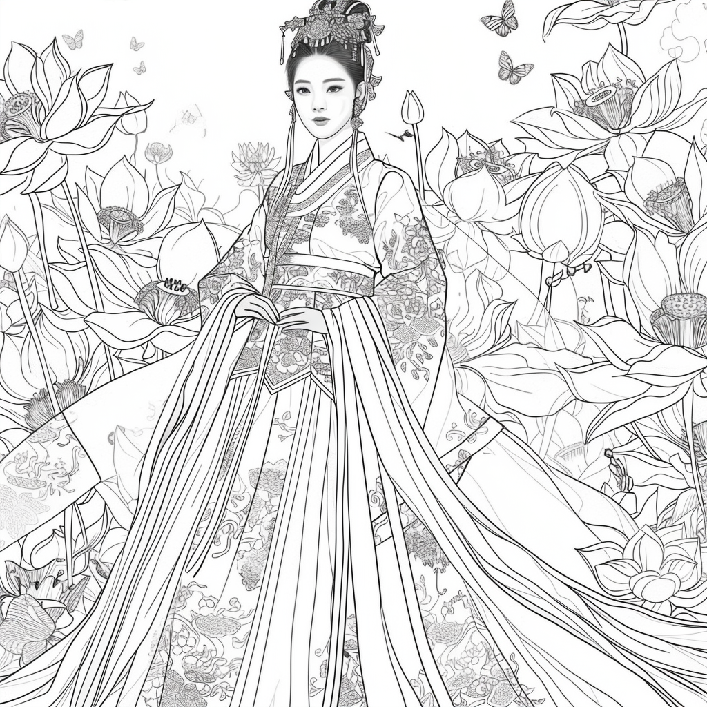“The Lotus Bride of Eternal Elegance