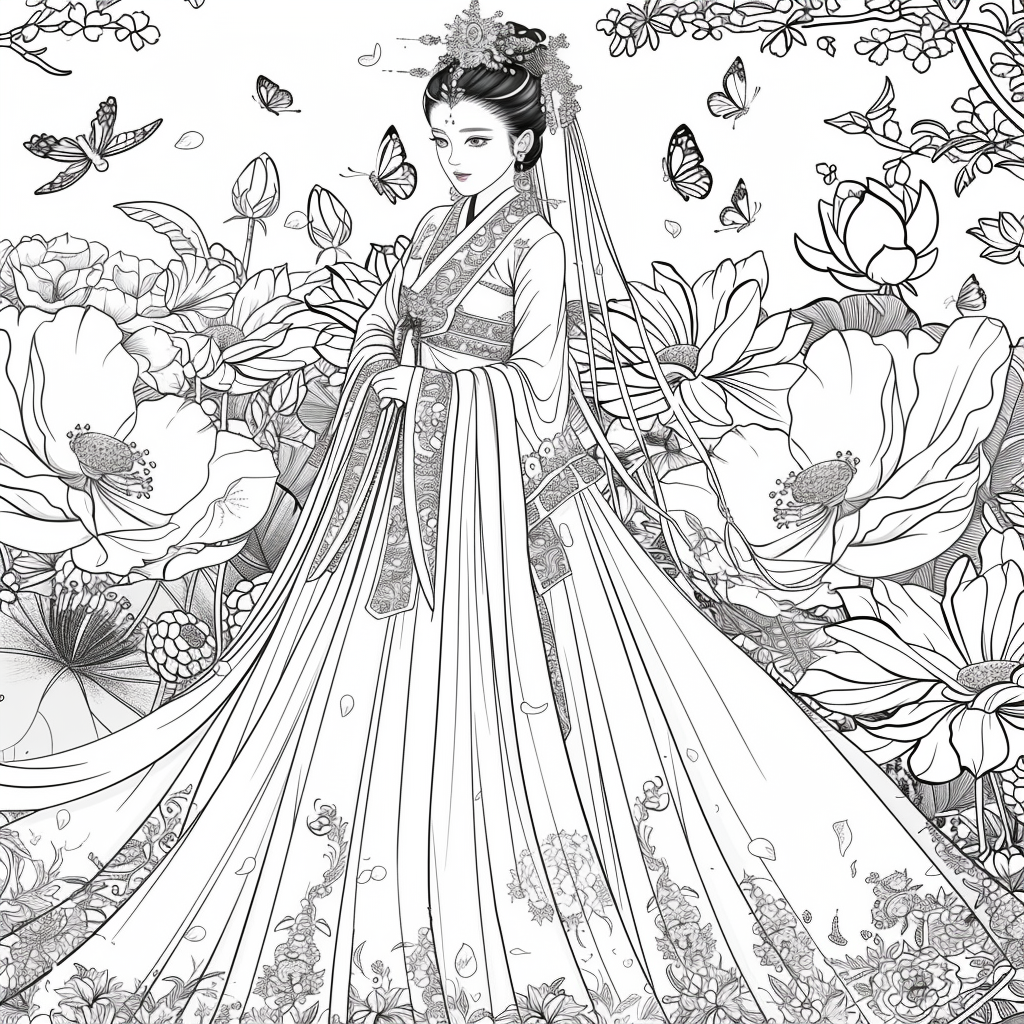 “The Lotus Bride of Eternal Elegance