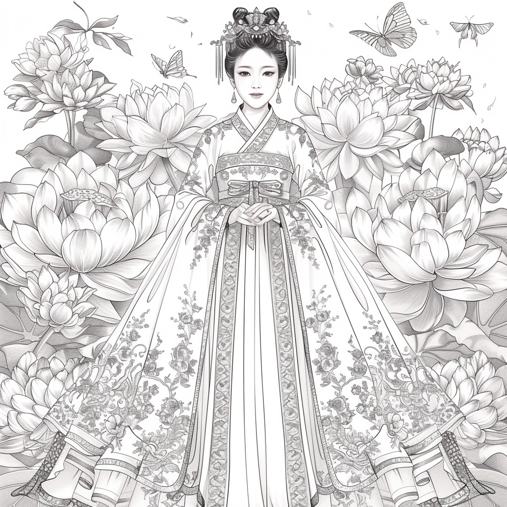 “The Lotus Bride of Eternal Elegance