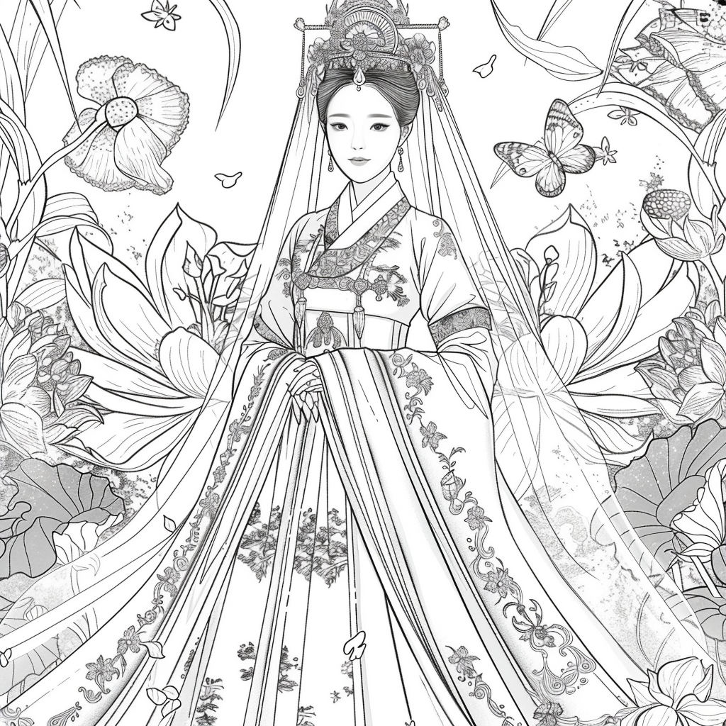 “The Lotus Bride of Eternal Elegance
