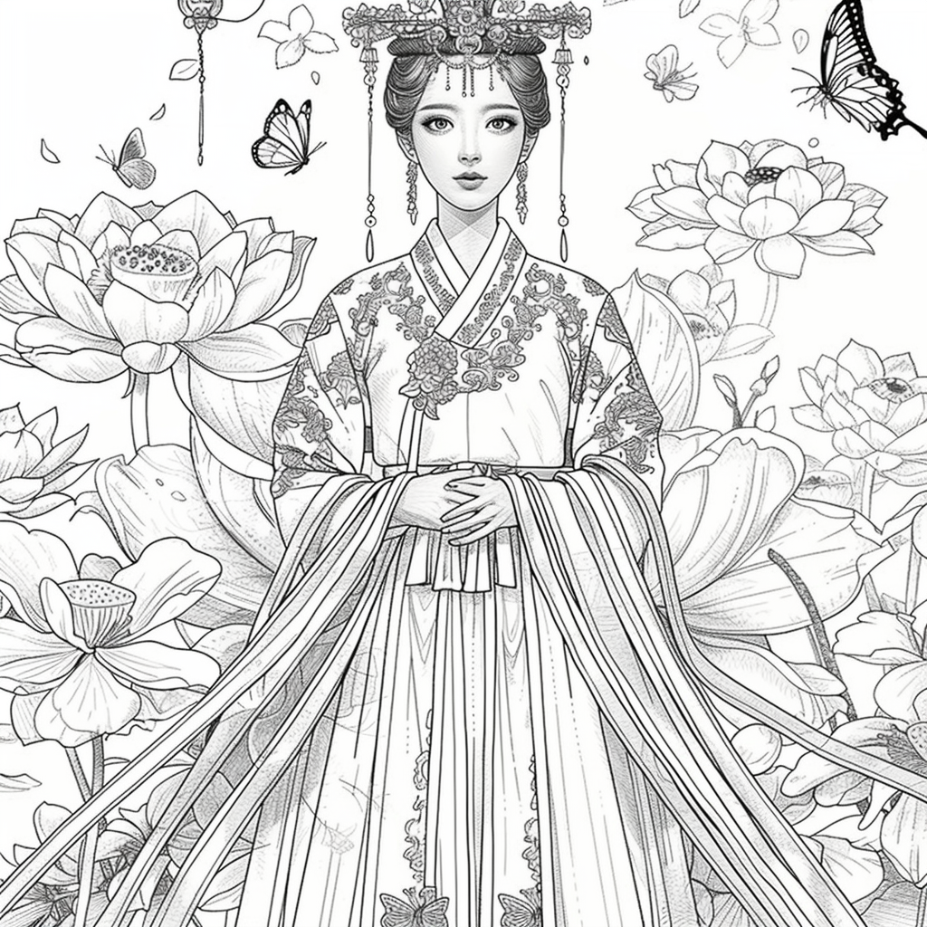 “The Lotus Bride of Eternal Elegance