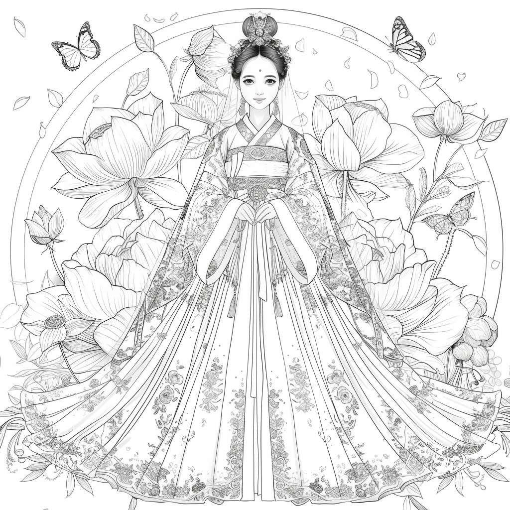 “The Lotus Bride of Eternal Elegance