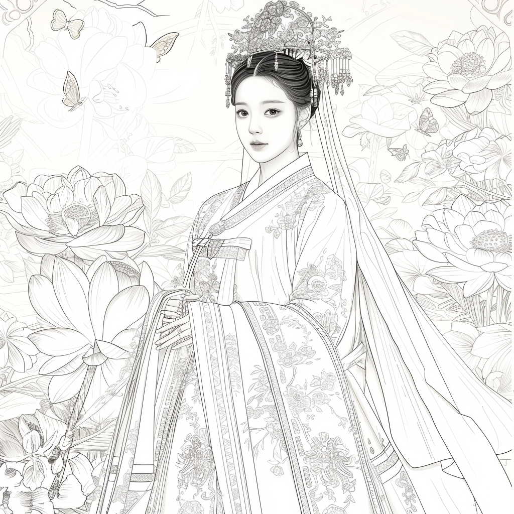 “The Lotus Bride of Eternal Elegance