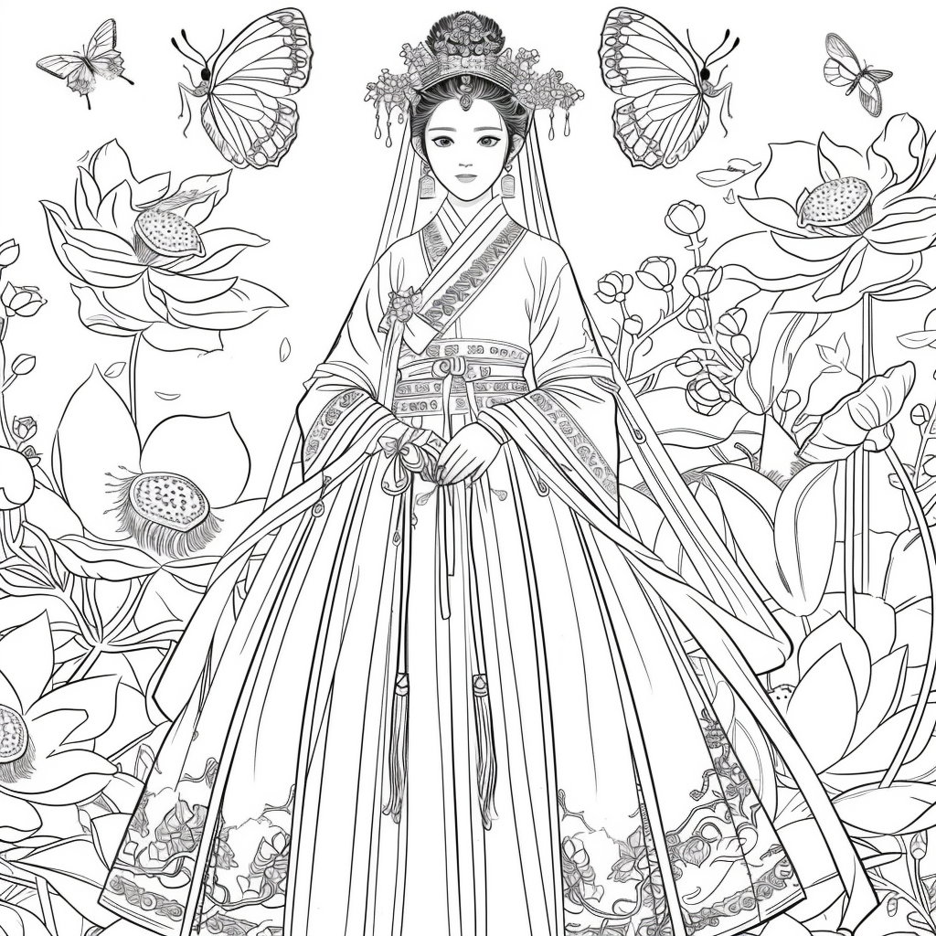 “The Lotus Bride of Eternal Elegance