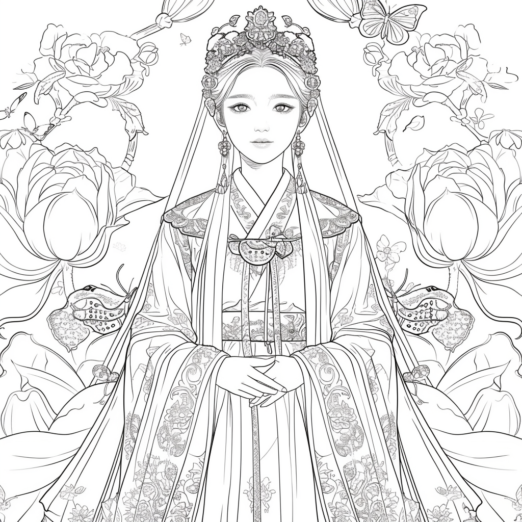 “The Lotus Bride of Eternal Elegance