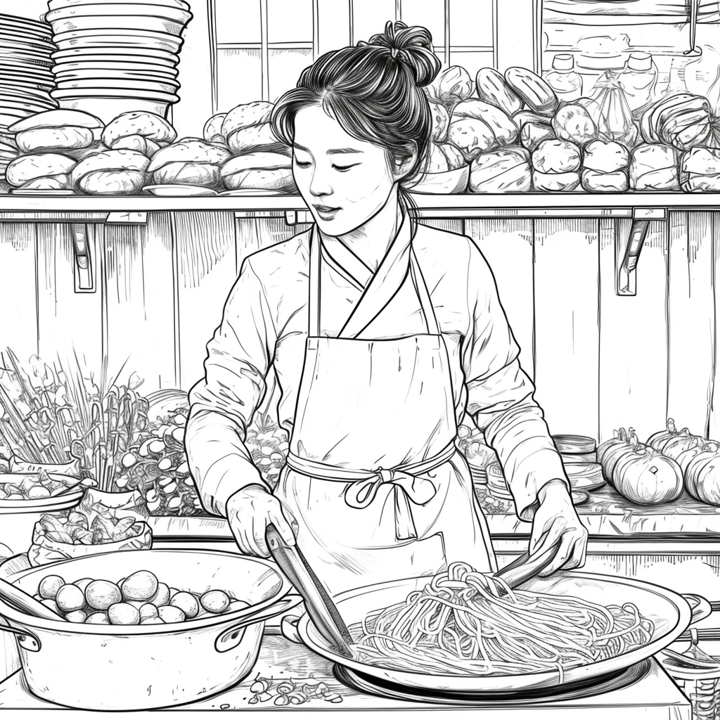 A Day at the Korean Street Market