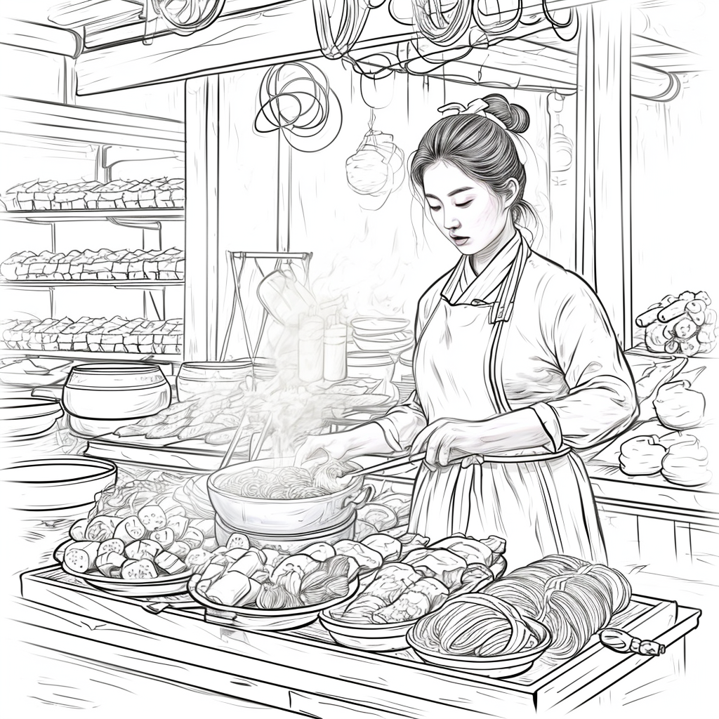 A Day at the Korean Street Market