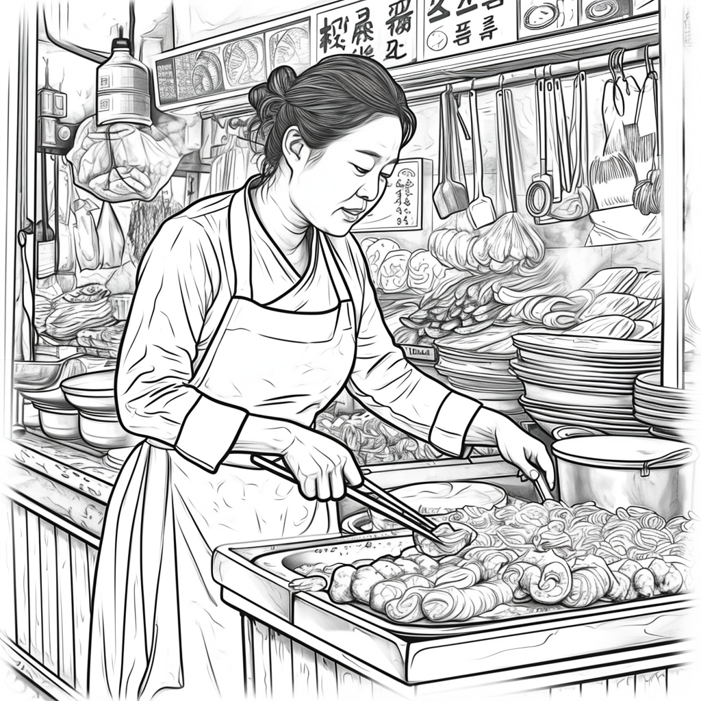 A Day at the Korean Street Market
