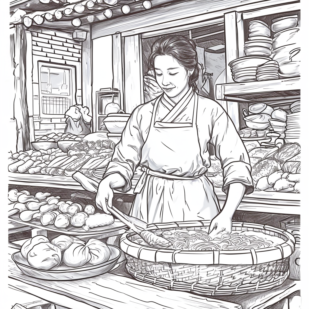 A Day at the Korean Street Market
