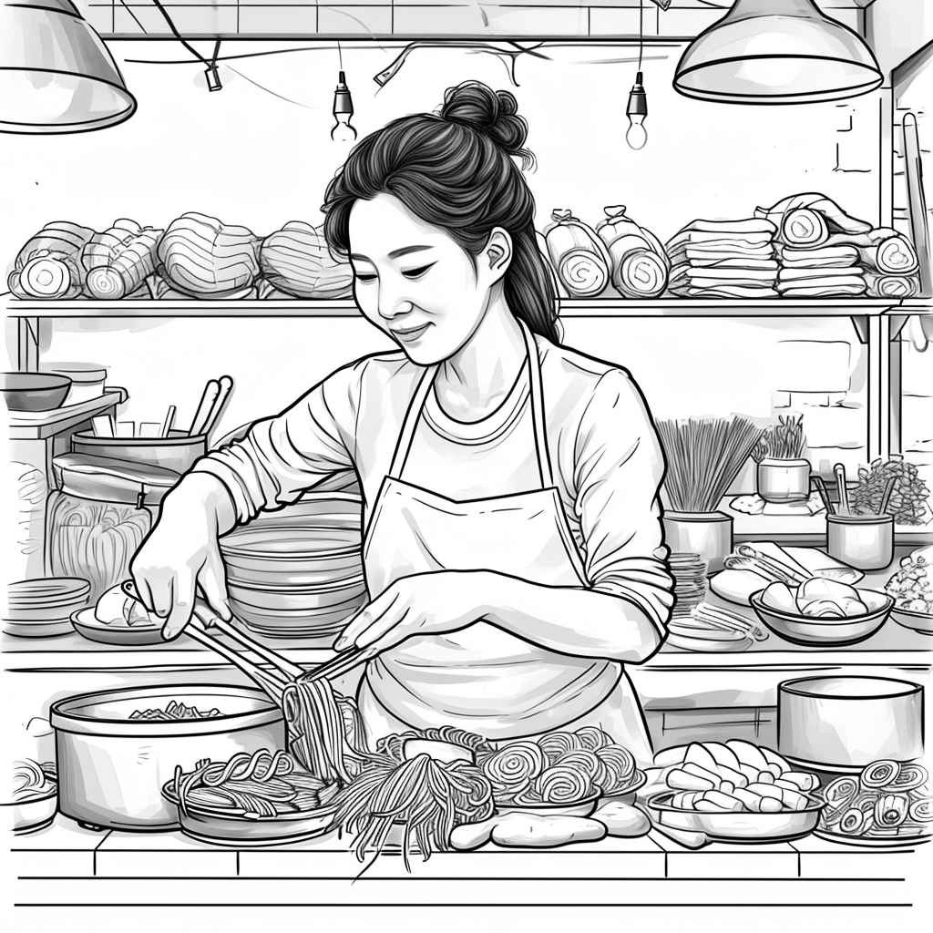 A Day at the Korean Street Market