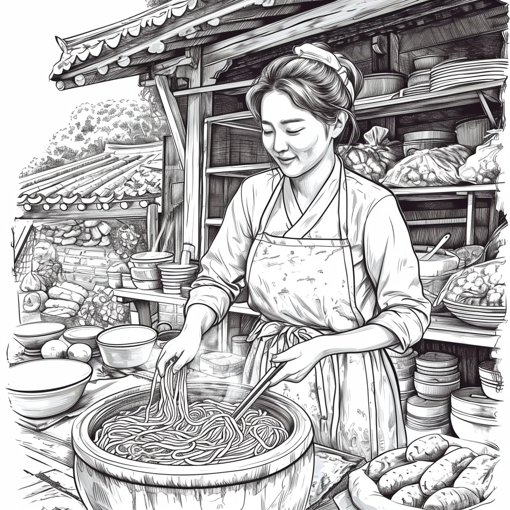 A Day at the Korean Street Market