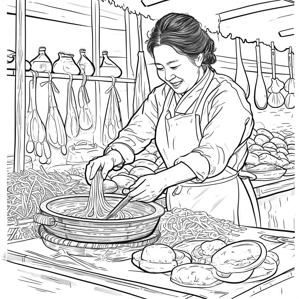 A Day at the Korean Street Market