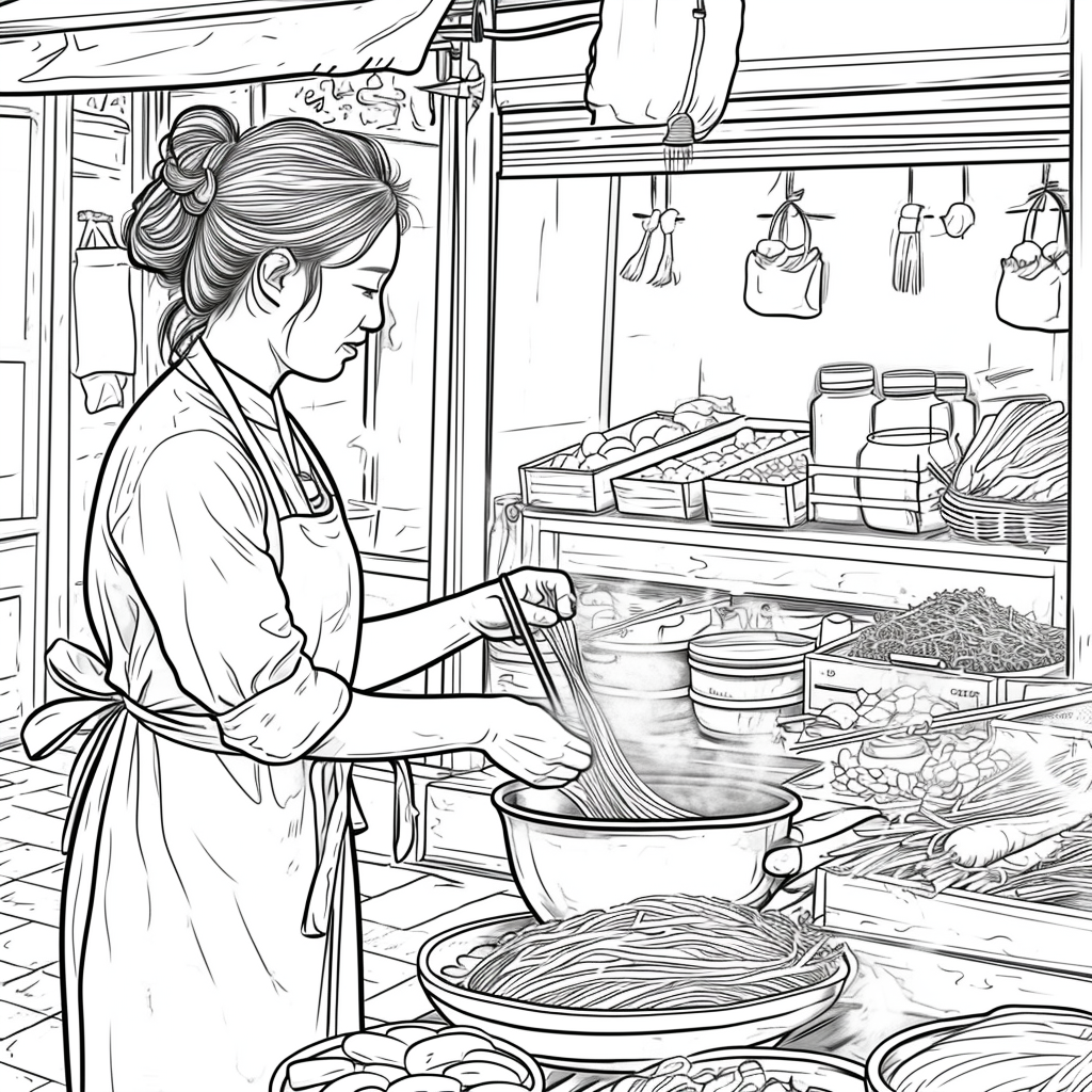 A Day at the Korean Street Market