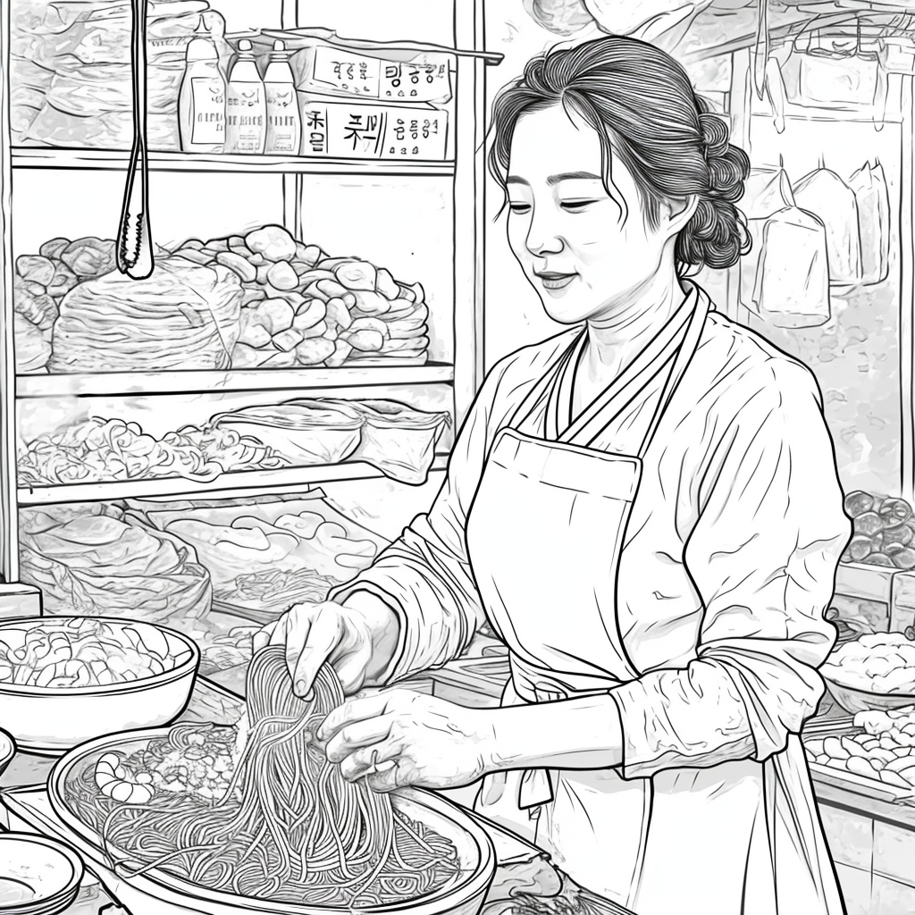 A Day at the Korean Street Market