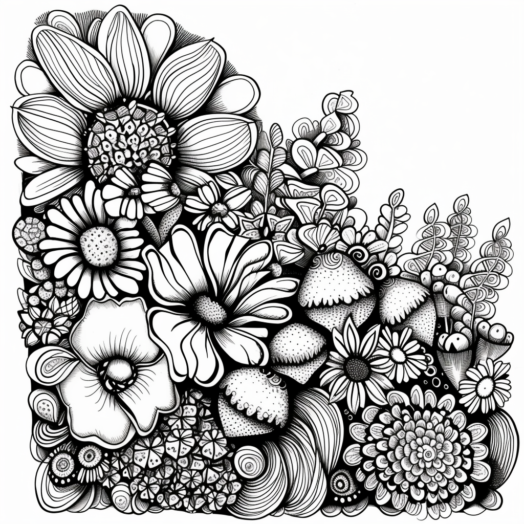 Whispers of Nature: A Zen Doodle Symphony