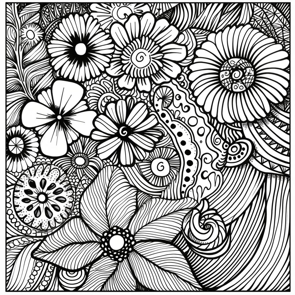 Whispers of Nature: A Zen Doodle Symphony