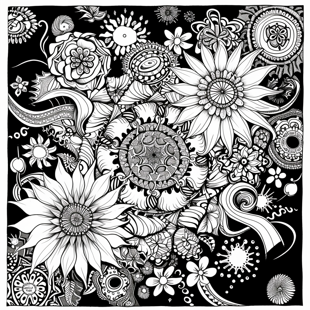 Whispers of Nature: A Zen Doodle Symphony