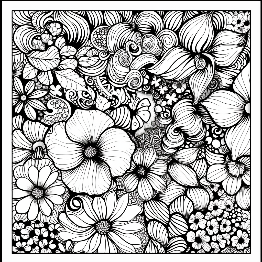 Whispers of Nature: A Zen Doodle Symphony