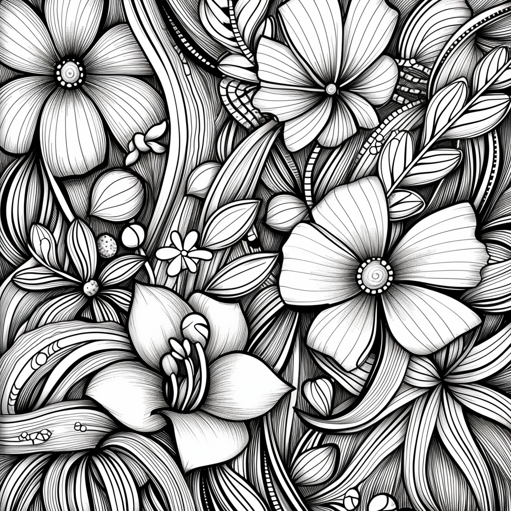 Whispers of Nature: A Zen Doodle Symphony