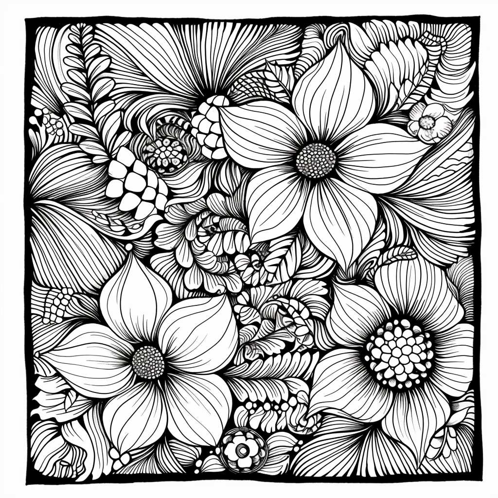 Whispers of Nature: A Zen Doodle Symphony