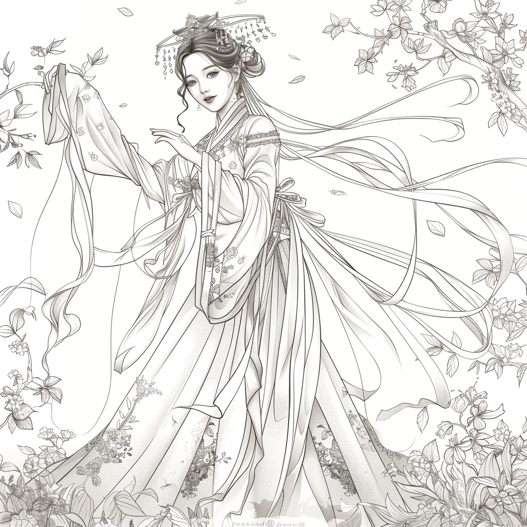 The Dance of Blossoms and Silk